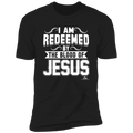 I AM REDEEMED BY THE BLOOD OF JESUS Premium Short Sleeve T-Shirt Ultimate Shield