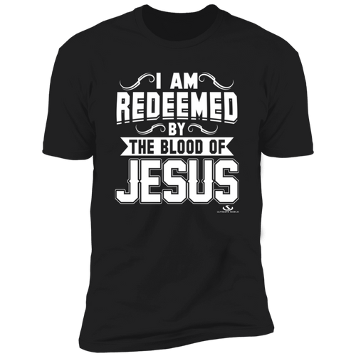 I AM REDEEMED BY THE BLOOD OF JESUS Premium Short Sleeve T-Shirt Ultimate Shield