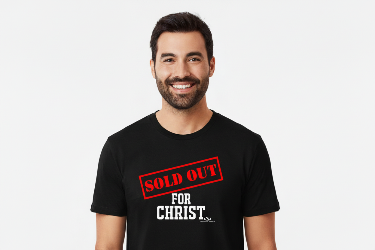 SOLD OUT FOR CHRIST  Premium Short Sleeve T-Shirt Ultimate Shield