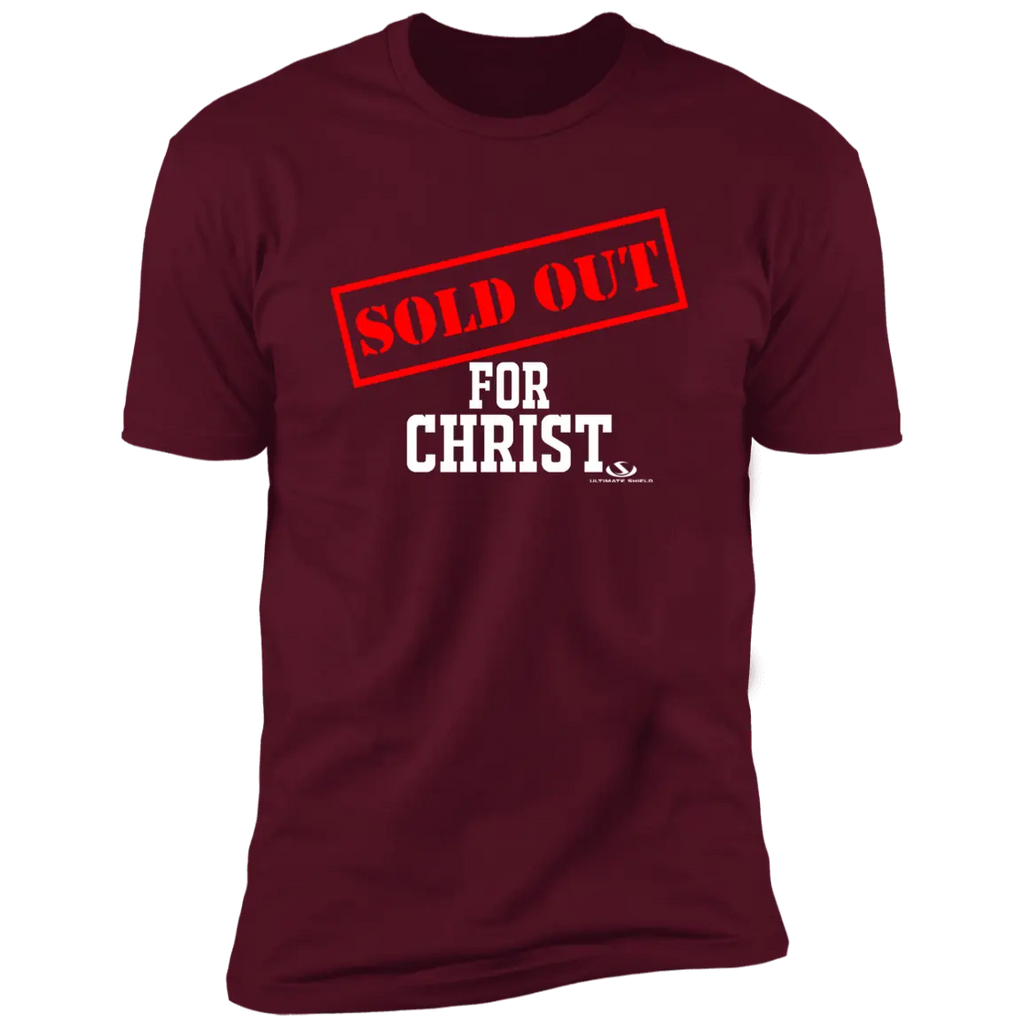 SOLD OUT FOR CHRIST  Premium Short Sleeve T-Shirt Ultimate Shield