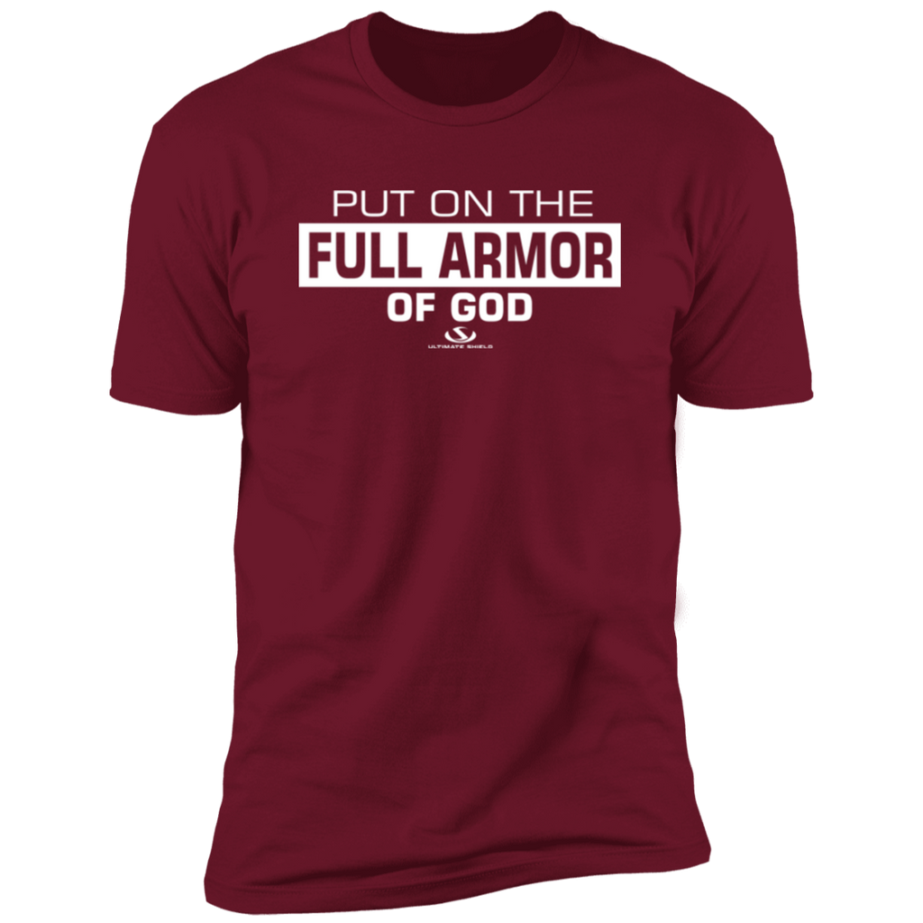 PUT ON THE FULL ARMOR OF GOD  Premium Short Sleeve T-Shirt Ultimate Shield