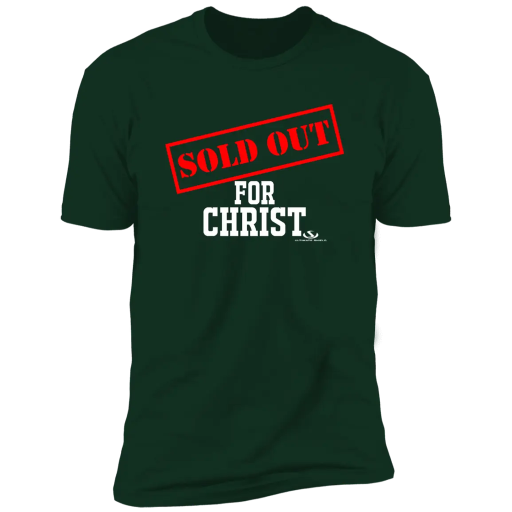 SOLD OUT FOR CHRIST  Premium Short Sleeve T-Shirt Ultimate Shield