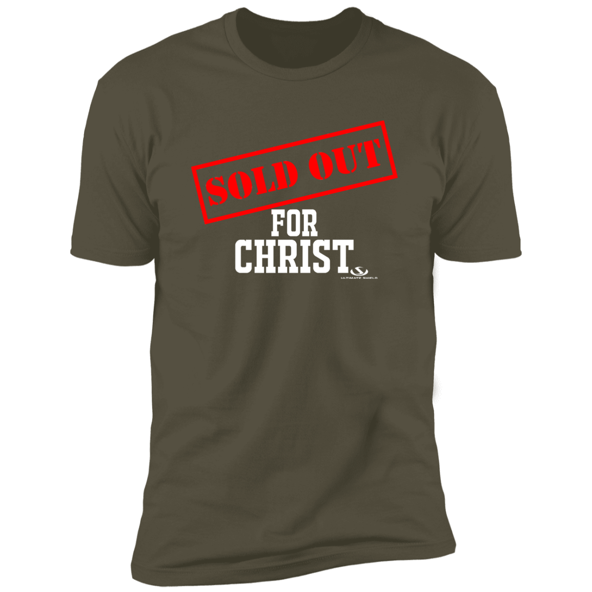 SOLD OUT FOR CHRIST  Premium Short Sleeve T-Shirt Ultimate Shield