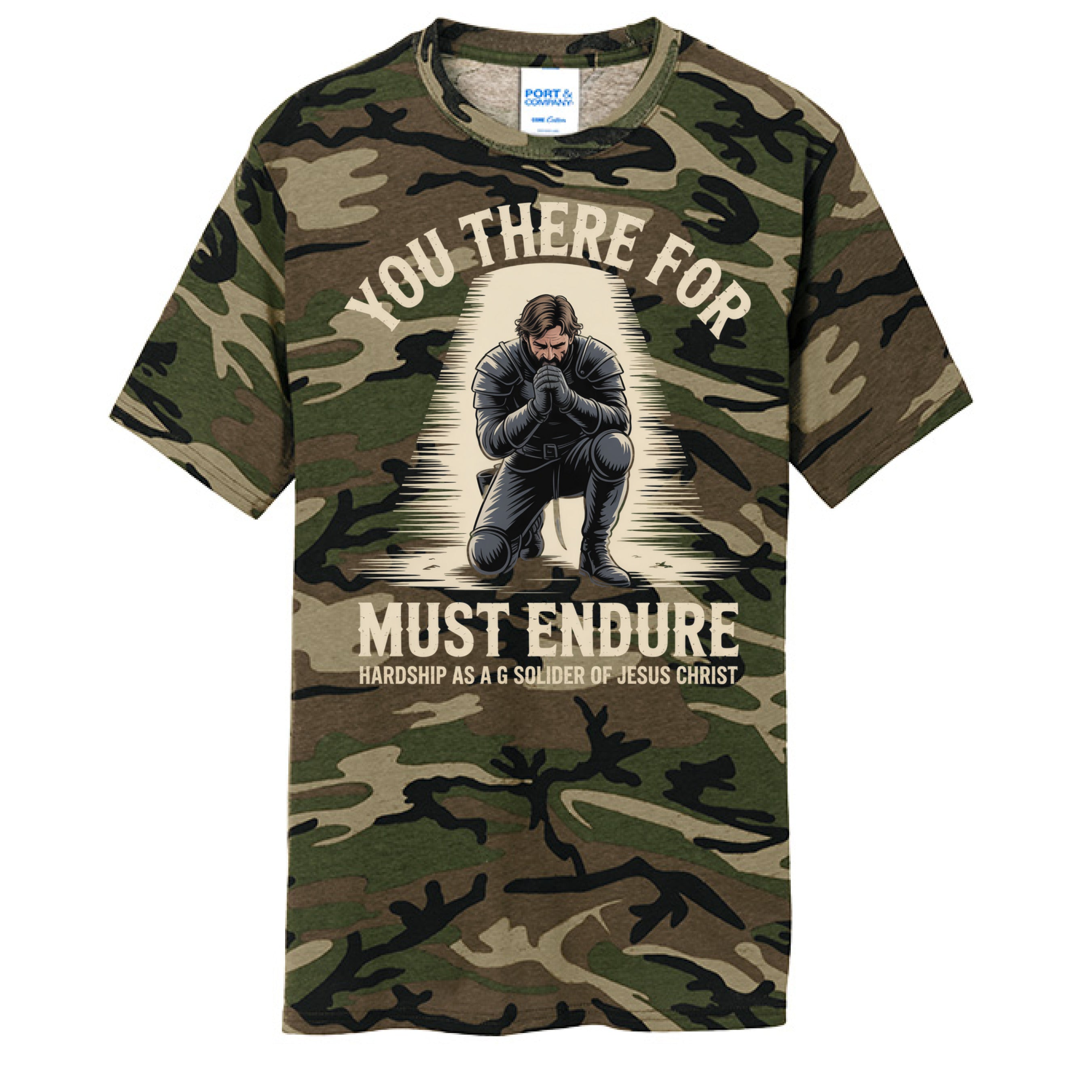 Camo Tee Shirt 100% Cotton Classic Casual Camouflage Tee - Shepherds apparel